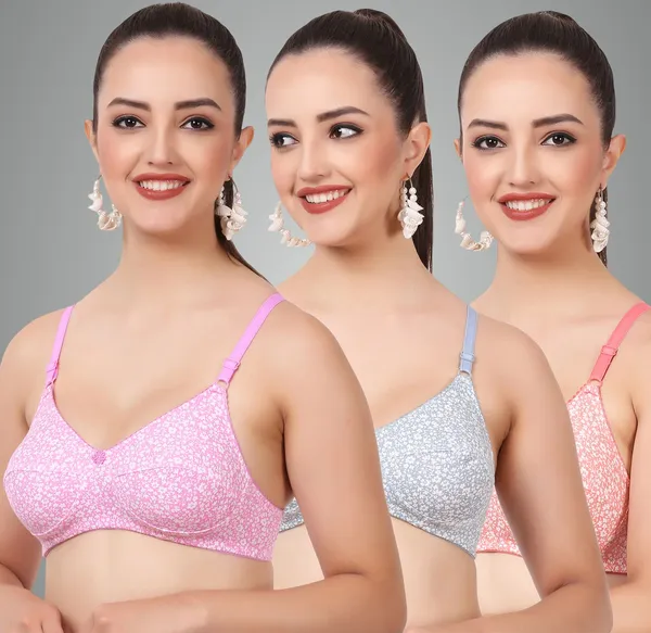 Pink,_Grey_And_Peach_Ishika_Everyday_Non_Padded_Bra_For_Women_Pack_Of_3