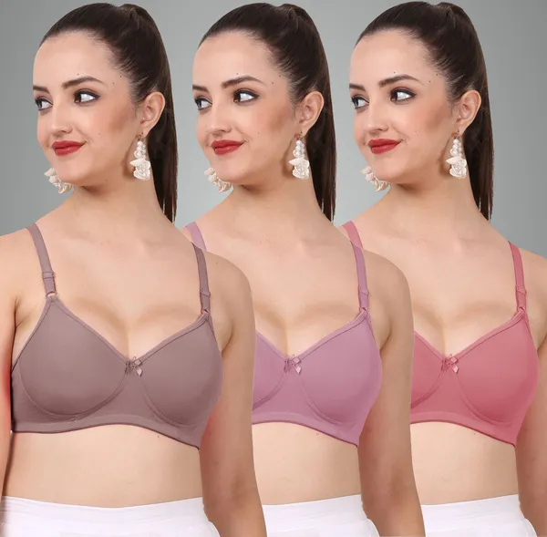 Grape,_Mauve_And_Onion_Jollypad_Tshirt_Lightly_Padded_Bra_For_Women_Pack_Of_3