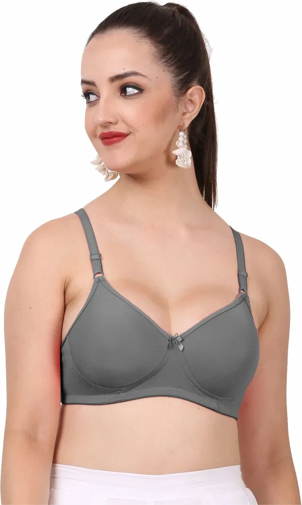 Maroon,_Dark_Grey_And_Carrot_Jollypad_Tshirt_Lightly_Padded_Bra_For_Women_Pack_Of_3