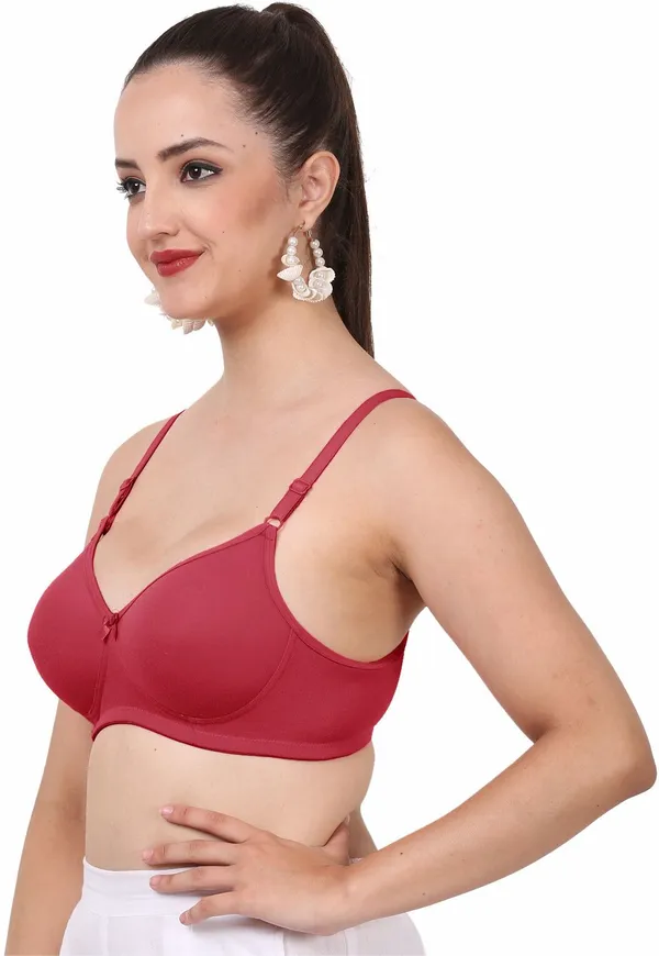 Maroon_And_Onion_Jollypad_Tshirt_Lightly_Padded_Bra_For_Women_Pack_Of_2