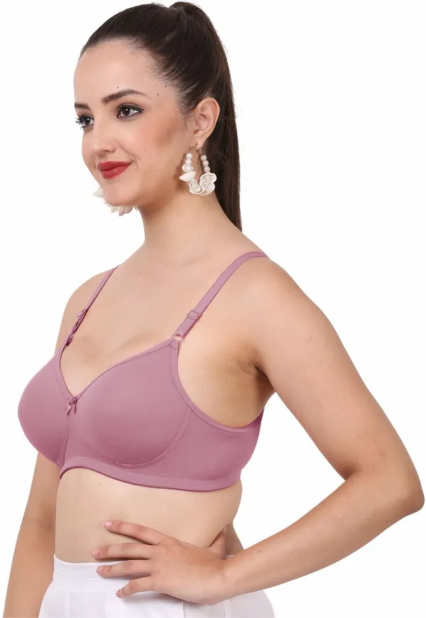 Mauve_And_Onion_Jollypad_Tshirt_Lightly_Padded_Bra_For_Women_Pack_Of_2