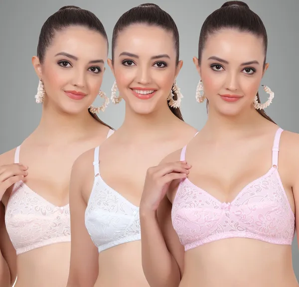 Pink_,_Blue_And_Orange_Mino_Everyday_Non_Padded_Bra_For_Women_Pack_Of_3