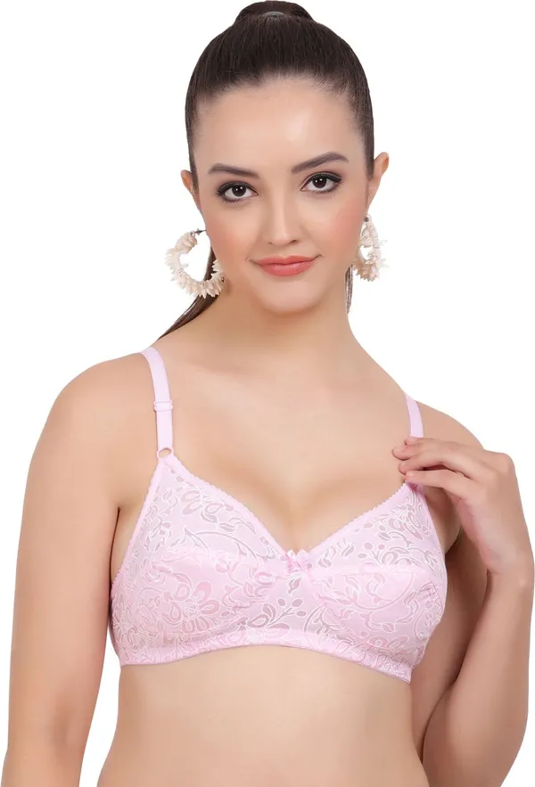 Peach,_Pink_And_Blue_Kamini_Everyday_Non_Padded_Bra_For_Women_Pack_Of_6