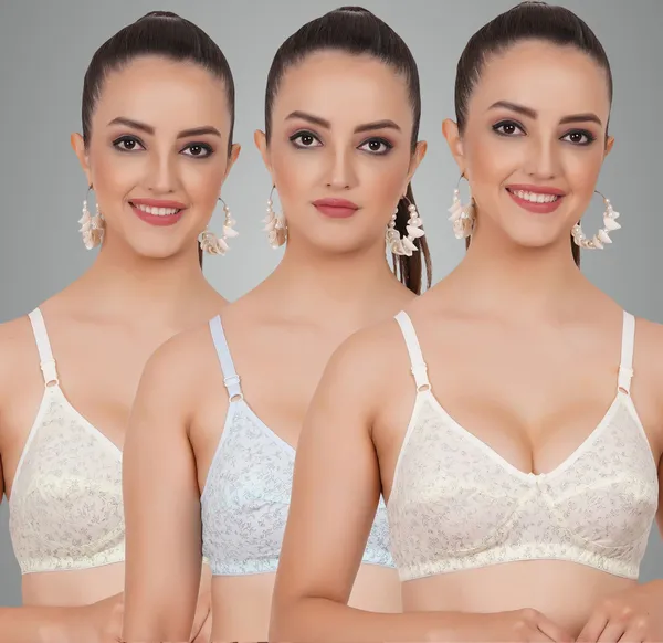 Beige_,_Blue_And_Yellow_Kiaramino_Everyday_Non_Padded_Bra_For_Women_Pack_Of_3