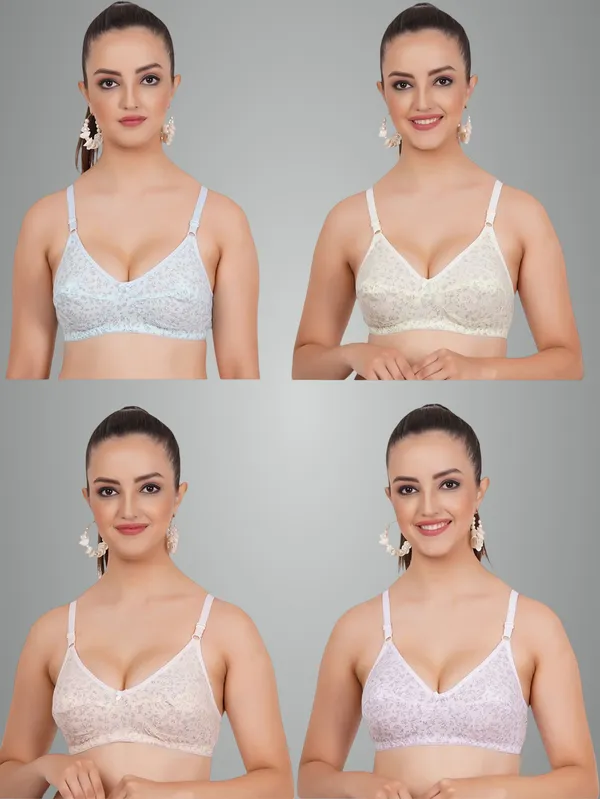 Blue,_Lemon,_Peach_And_Pink_Kiara_Everyday_Non_Padded_Bra_For_Women_Pack_Of_4