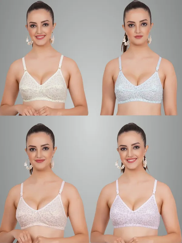 Lemon,_Blue,_Peach_And_Pink_Kiara_Everyday_Non_Padded_Bra_For_Women_Pack_Of_4