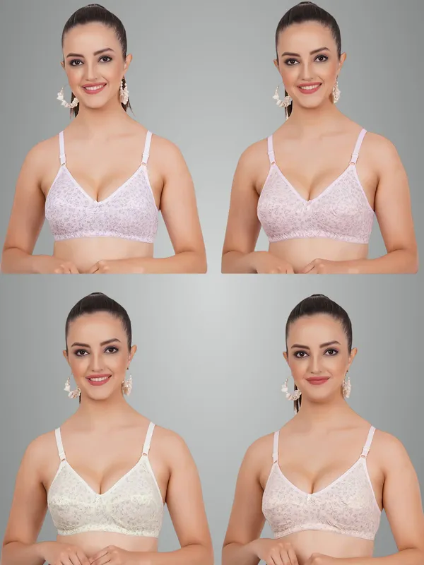 Mauve,_Pink,_Lemon_And_Peach_Kiara_Everyday_Non_Padded_Bra_For_Women_Pack_Of_4