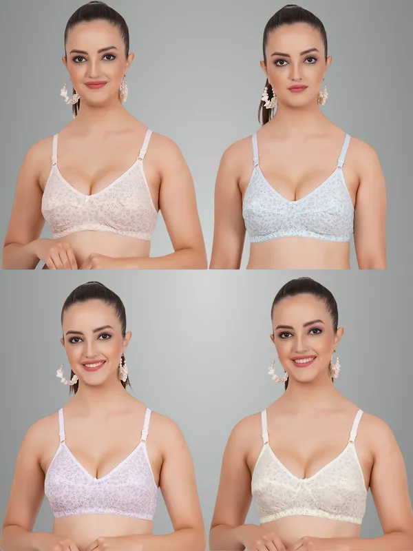 Peach,_Blue,_Skin_And_Pink_Kiara_Everyday_Non_Padded_Bra_For_Women_Pack_Of_4