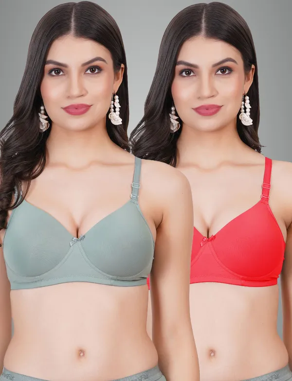 Pista_Green_And_Red_Kissme_Tshirt_Heavily_Padded_Bra_For_Women_Pack_Of_2