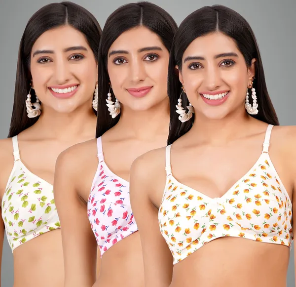 Lemon,_Pink_And_Peach_Lillyprint_Everyday_Non_Padded_Bra_For_Women_Pack_Of_3