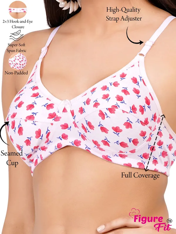 Pink,_Lemon_And_Peach_Lillyprint_Everyday_Non_Padded_Bra_For_Women_Pack_Of_6