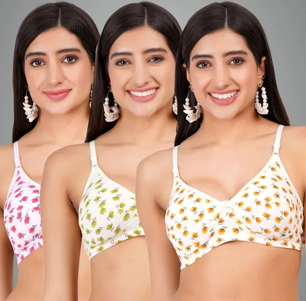 Pink,_Lemon_And_Peach_Lillyprint_Everyday_Non_Padded_Bra_For_Women_Pack_Of_3