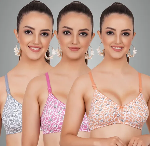Orange_,_Pink_And_Grey_Lotusmino_Everyday_Non_Padded_Bra_For_Women_Pack_Of_3