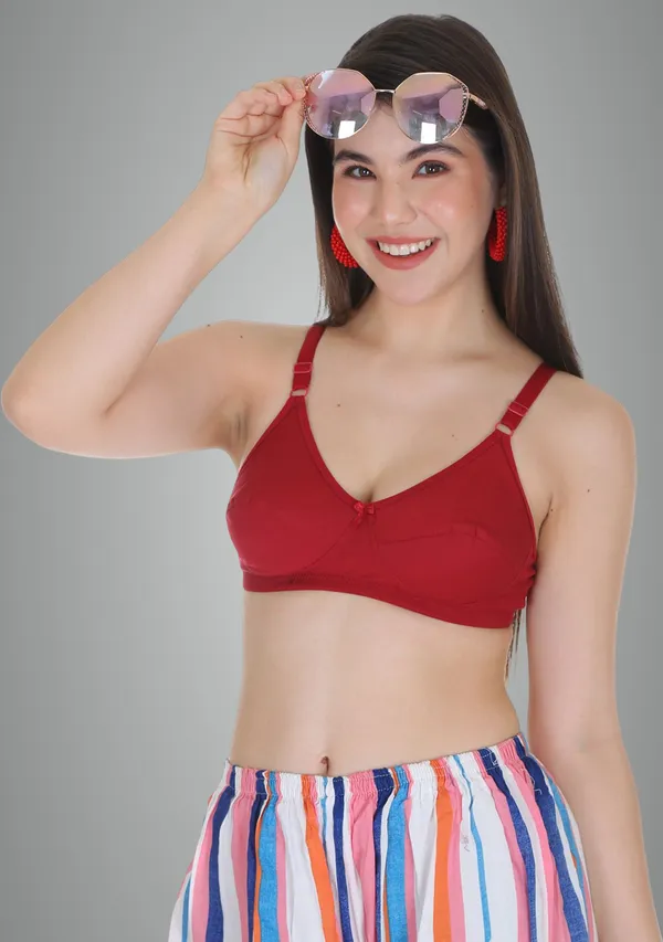 Maroon_Mansi_Everyday_Non_Padded_Bra_For_Women