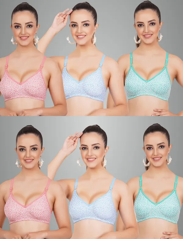 Peach,_Sky_Blue_And_Green_Mayuri_Everyday_Non_Padded_Bra_For_Women_Pack_Of_6