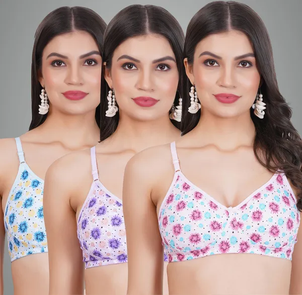 Pink,_Purple_And_Blue_Merrymouldmino_Tshirt_Non_Padded_Bra_For_Women_Pack_Of_3
