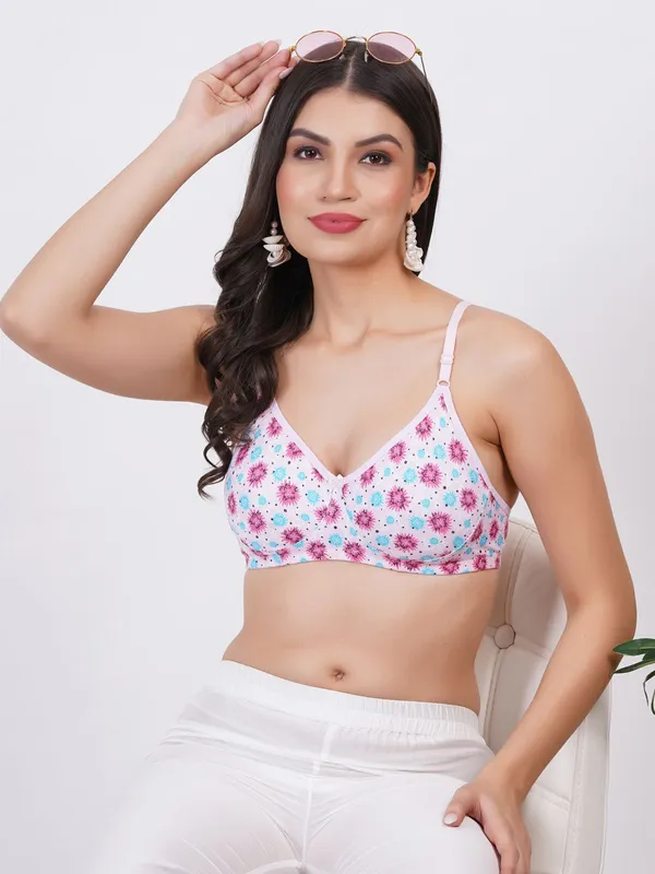 Purple,_Pink_And_Blue_Merrymould_Everyday_Non_Padded_Bra_For_Women_Pack_Of_3