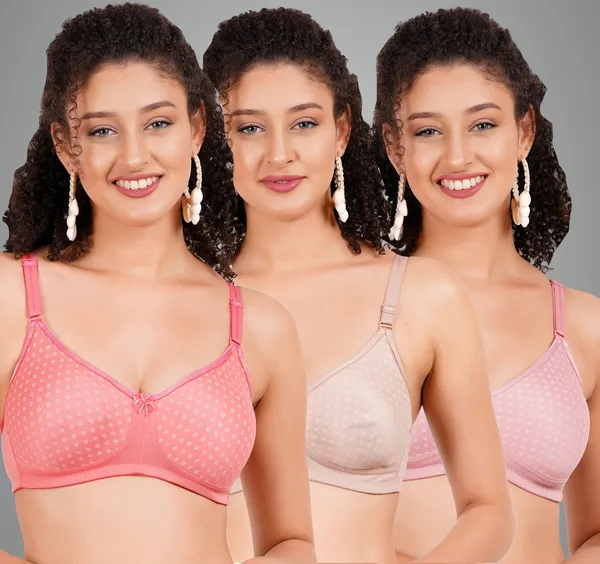 Carrot,_Neude_And_Pink_Mistymould_Tshirt_Non_Padded_Bra_For_Women_Pack_Of_3