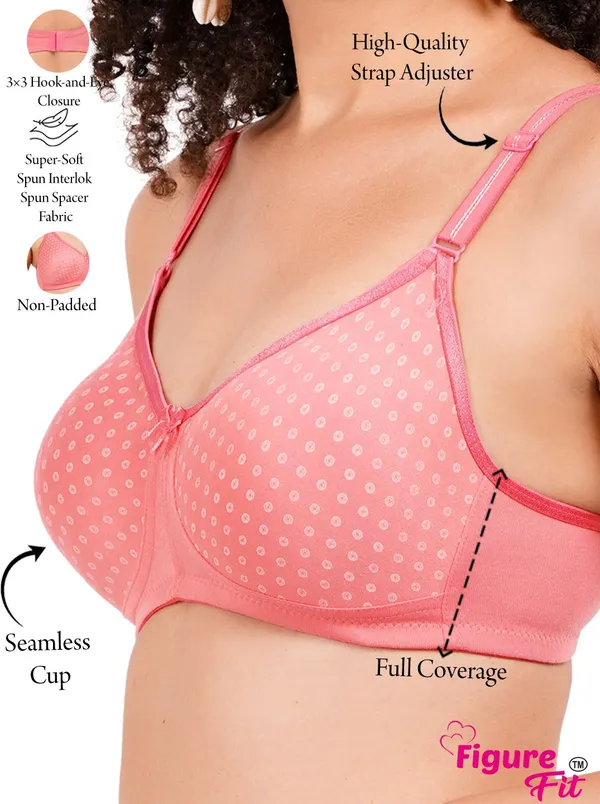 Pink,_Carrot_And_Neude_Mistymould_Tshirt_Non_Padded_Bra_For_Women_Pack_Of_6
