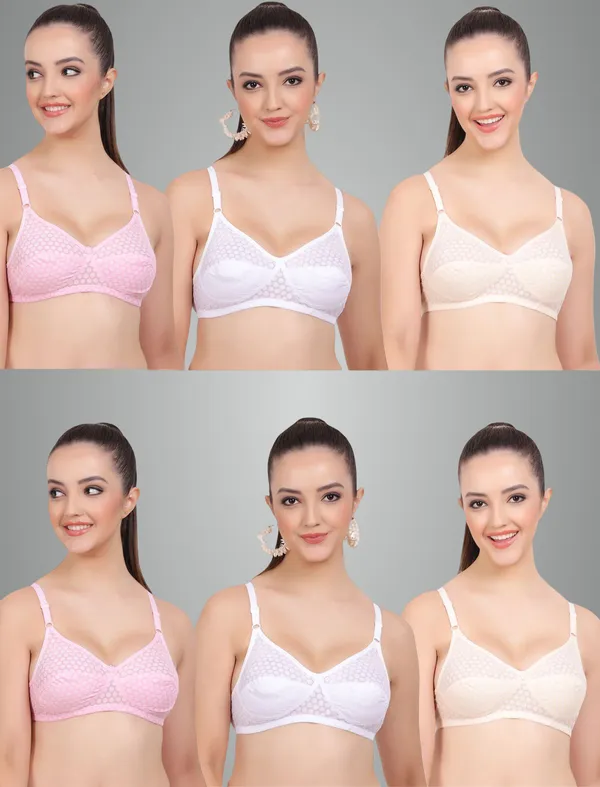 Pink,_White_And_Skin_Moon_Everyday_Non_Padded_Bra_For_Women_Pack_Of_6