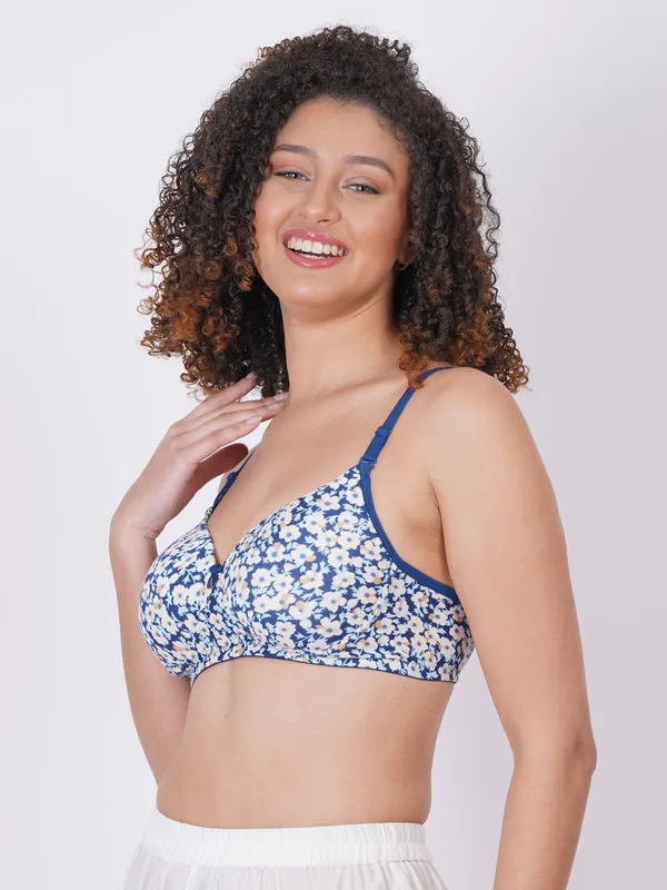 Royal_Blue_And_Black_Nulexpad_Tshirt_Lightly_Padded_Bra_For_Women_Pack_Of_2