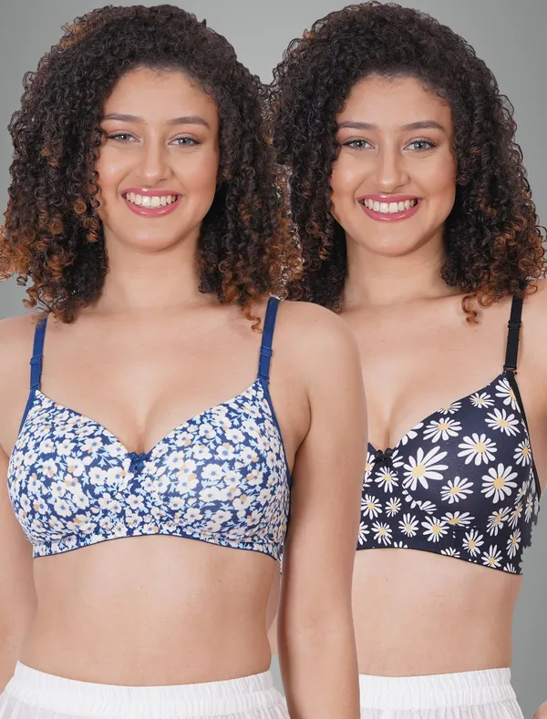 Royal_Blue_And_Black_Nulexpad_Tshirt_Lightly_Padded_Bra_For_Women_Pack_Of_2
