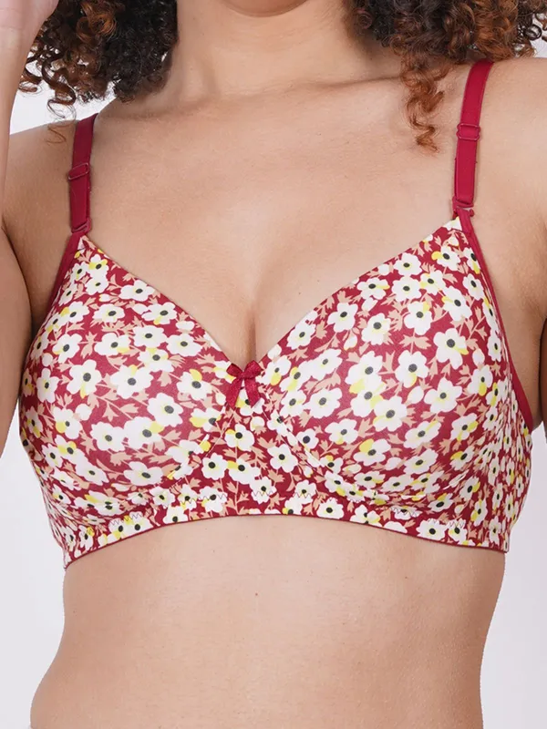 Black_And_Maroon_Nulexpad_Tshirt_Lightly_Padded_Bra_For_Women_Pack_Of_2