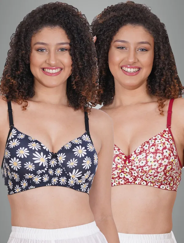 Black_And_Maroon_Nulexpad_Tshirt_Lightly_Padded_Bra_For_Women_Pack_Of_2