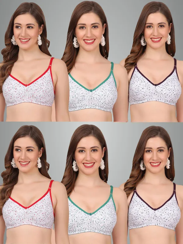 Red,_Green_And_Wine_Passion_Everyday_Non_Padded_Bra_For_Women_Pack_Of_6