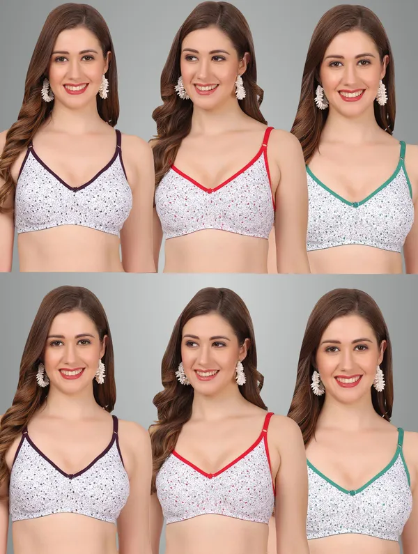 Wine,_Red_And_Green_Passion_Everyday_Non_Padded_Bra_For_Women_Pack_Of_6