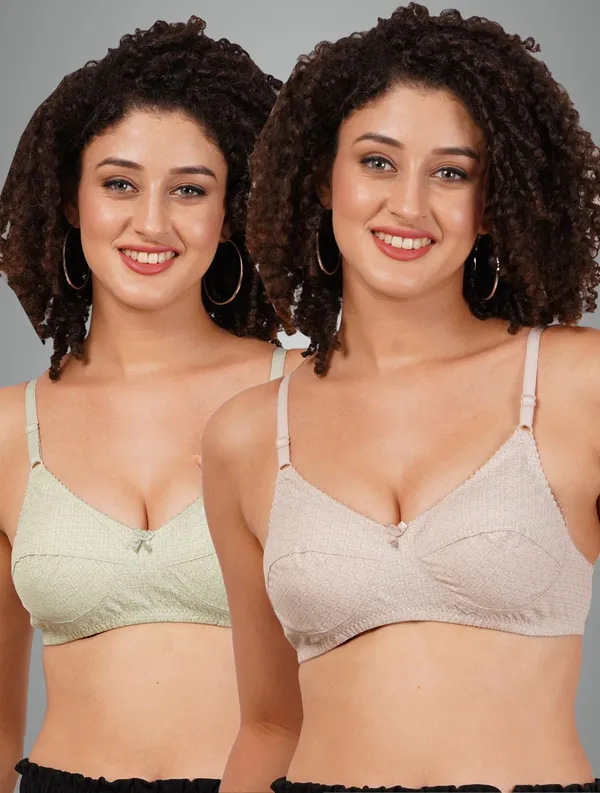 Brown_And_Green_Rajnimino_Everyday_Non_Padded_Bra_For_Women_Pack_Of_2
