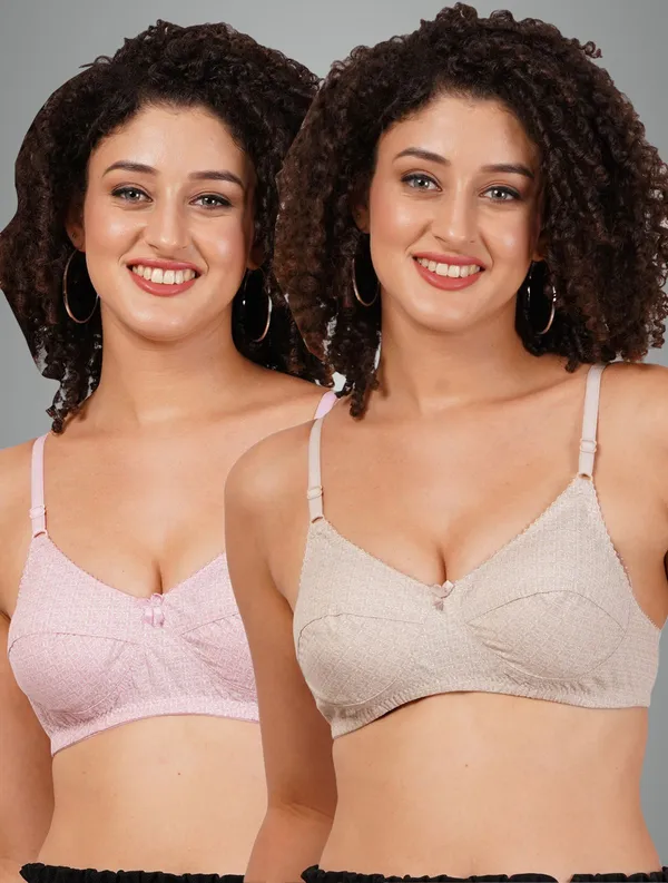 Brown_And_Pink_Rajnimino_Everyday_Non_Padded_Bra_For_Women_Pack_Of_2