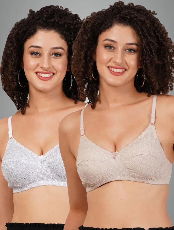 Brown_And_White_Rajnimino_Everyday_Non_Padded_Bra_For_Women_Pack_Of_2