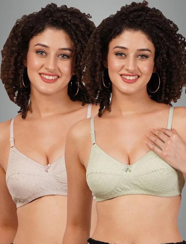 Green_And_Brown_Rajnimino_Everyday_Non_Padded_Bra_For_Women_Pack_Of_2