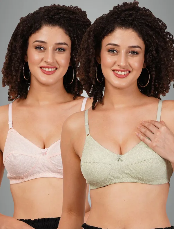 Green_And_Orange_Rajnimino_Everyday_Non_Padded_Bra_For_Women_Pack_Of_2