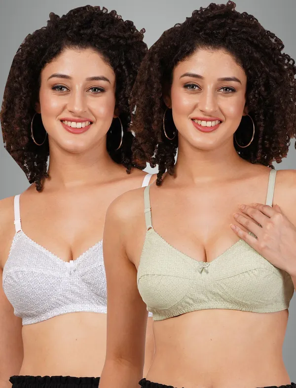 Green_And_White_Rajnimino_Everyday_Non_Padded_Bra_For_Women_Pack_Of_2