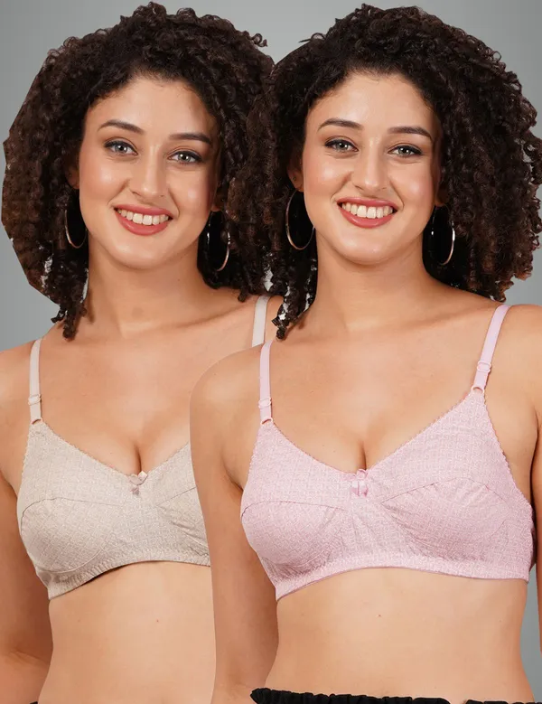 Pink_And_Brown_Rajnimino_Everyday_Non_Padded_Bra_For_Women_Pack_Of_2