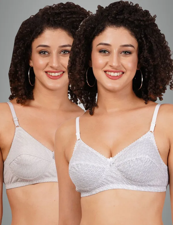 White_And_Grey_Rajnimino_Everyday_Non_Padded_Bra_For_Women_Pack_Of_2