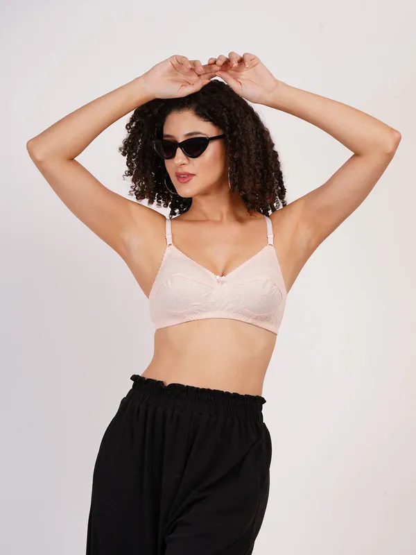 White_And_Orange_Rajnimino_Everyday_Non_Padded_Bra_For_Women_Pack_Of_2