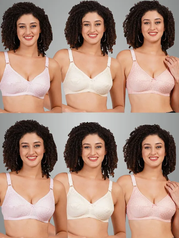 Pink,_Lemon_And_Peach_Riva_Minimizer_Non_Padded_Bra_For_Women_Pack_Of_6