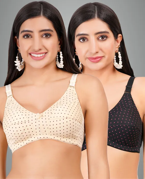 Skin_And_Black_Rupalidot_Minimizer_Non_Padded_Bra_For_Women_Pack_Of_2