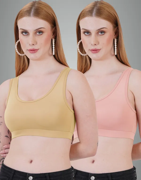 Neude_And_Peach_Sb04_Sports_Non_Padded_Bra_For_Women_Pack_Of_2