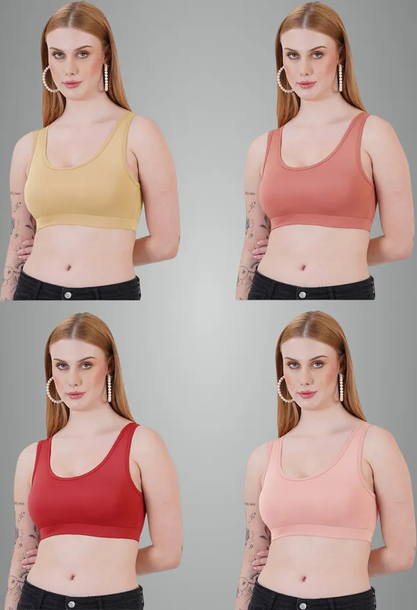 Neude,_Rust,_Maroon_And_Peach_Sports_Non_Padded_Bra_For_Women_Pack_Of_4