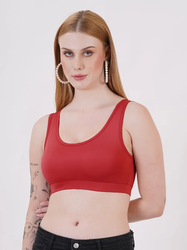 Rust,_Dark_Grey,_Neude_And_Maroon_Sports_Non_Padded_Bra_For_Women_Pack_Of_4
