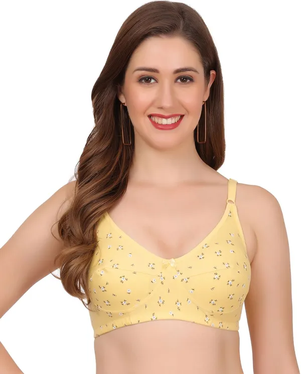 Grey,_Yellow_And_Carrot_Everyday_Non_Padded_Bra_For_Women_Pack_Of_3