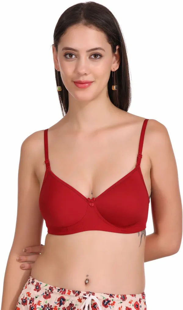 Carrot,_Skin,_Black_And_Maroon_Softpad_Everyday_Lightly_Padded_Bra_For_Women_Pack_Of_4