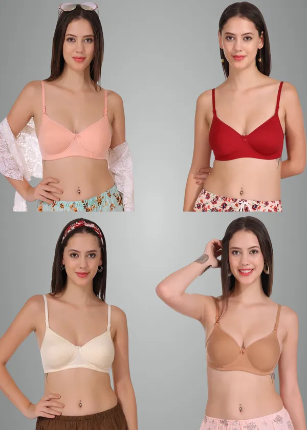 Peach,_Maroon,_Neude_And_Skin_Softpad_Everyday_Lightly_Padded_Bra_For_Women_Pack_Of_4