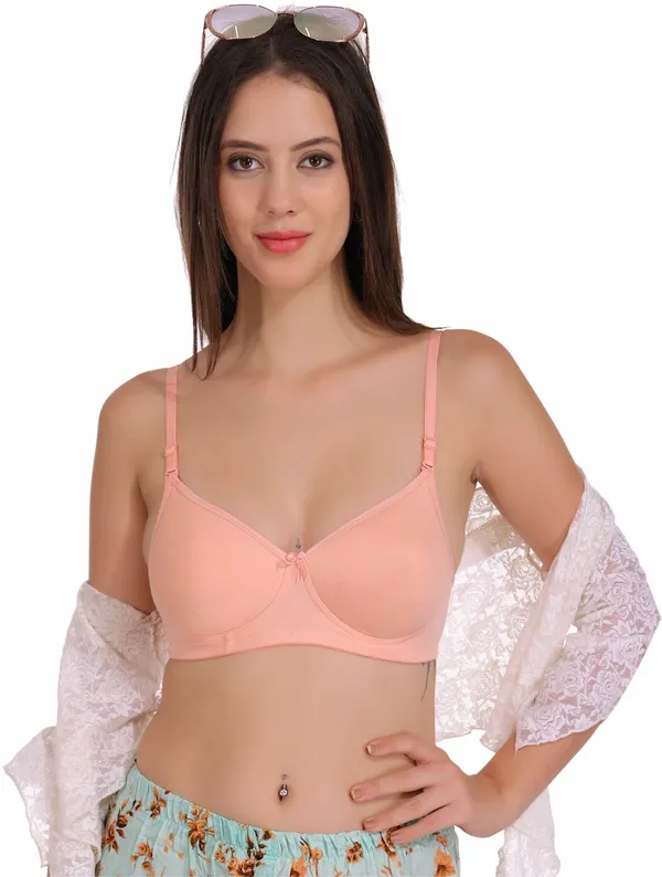 Skin,_Neude,_Peach_And_Black_Softpad_Tshirt_Lightly_Padded_Bra_For_Women_Pack_Of_4