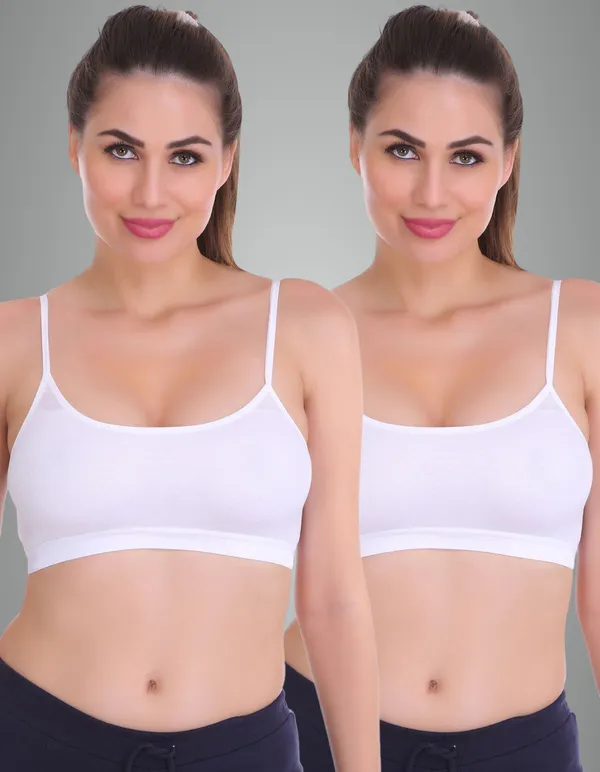 White_And_White_Tashu_Sports_Non_Padded_Bra_For_Women_Pack_Of_2