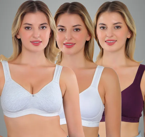 Grey,_White_And_Wine_Zara_Sports_Lightly_Padded_Bra_For_Women_Pack_Of_3
